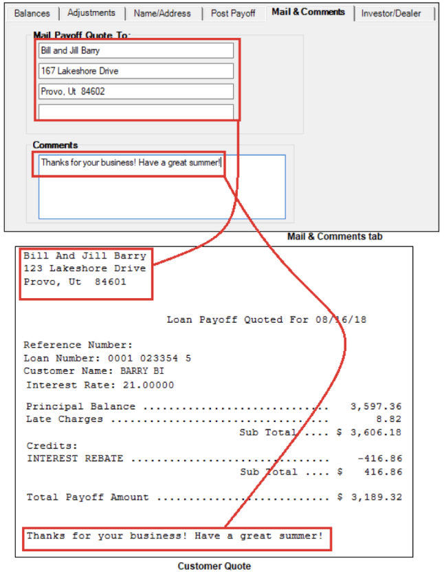 Understanding Customer Payoff Quotes